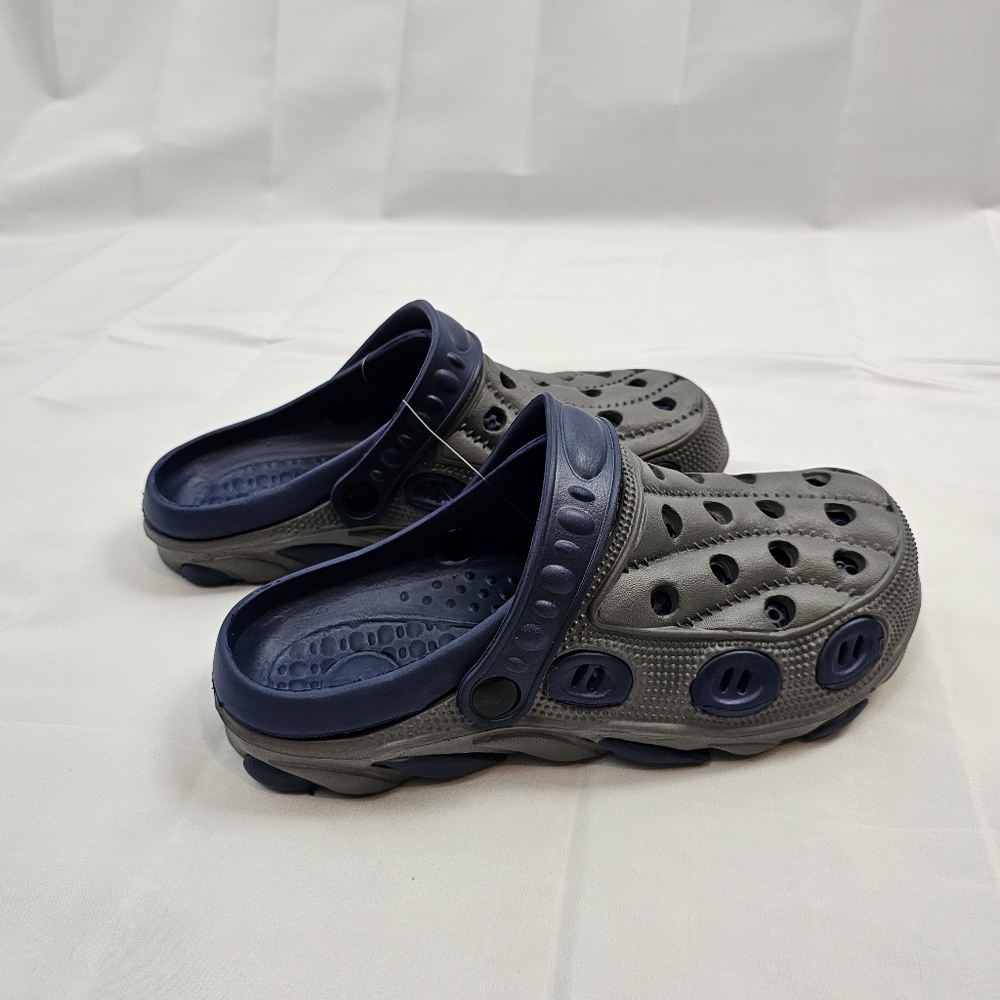 NWT, Men's Clogs 2 Tone Gray Blue Size 7-12 - Picture 10 of 13
